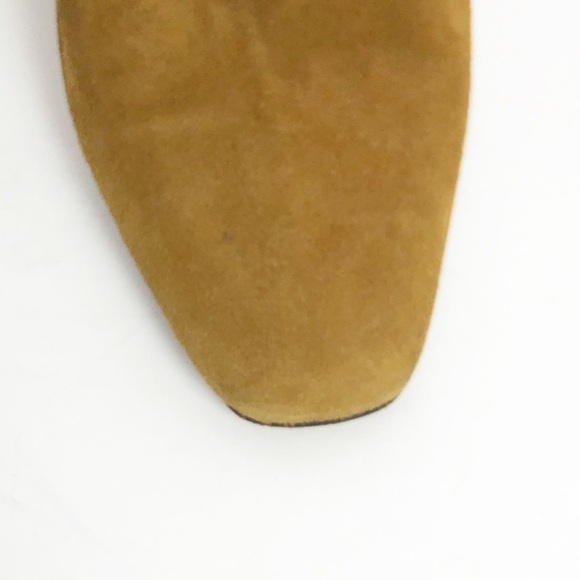 MANOLO Blahnik Italian suede fur top tan boots - Picture 11 of 17